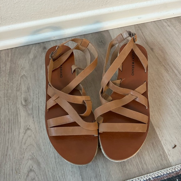 Lucky Brand Tan Strappy Sandals - Picture 4 of 7